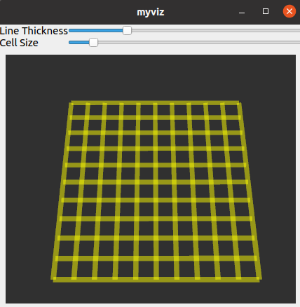 Screenshot of MyViz working