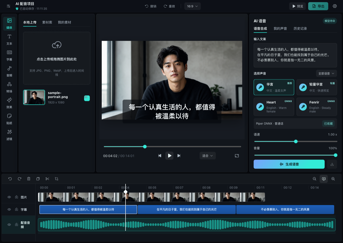 Timeline Studio editor
