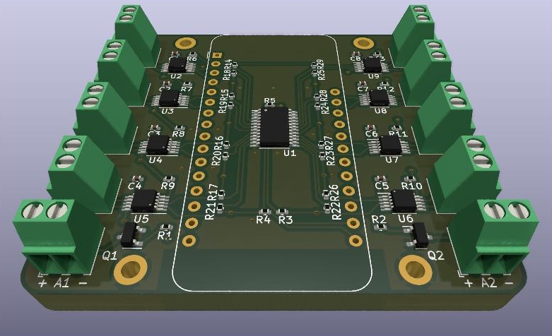 Rendering of the board