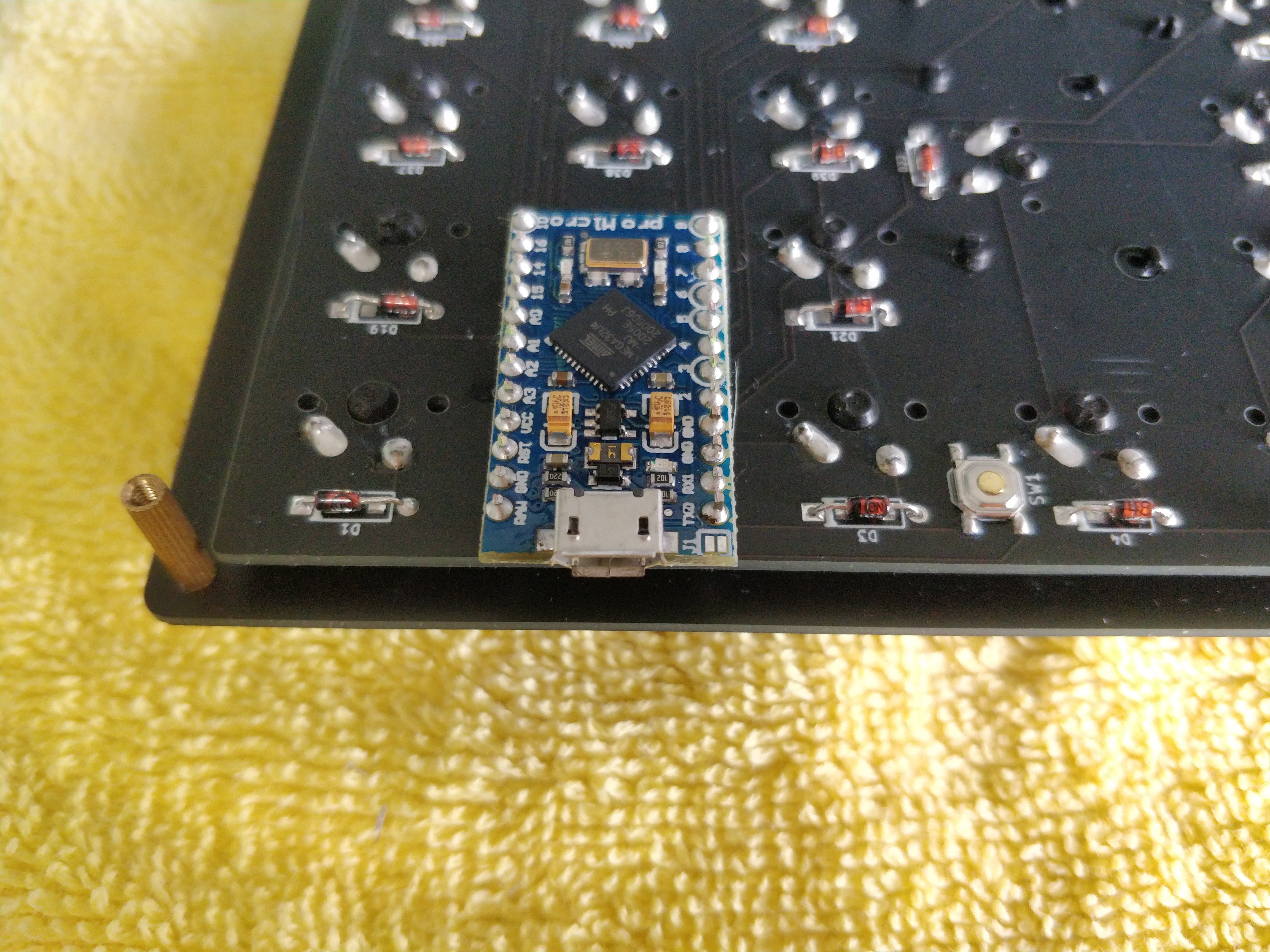 Image of soldered Pro Micro