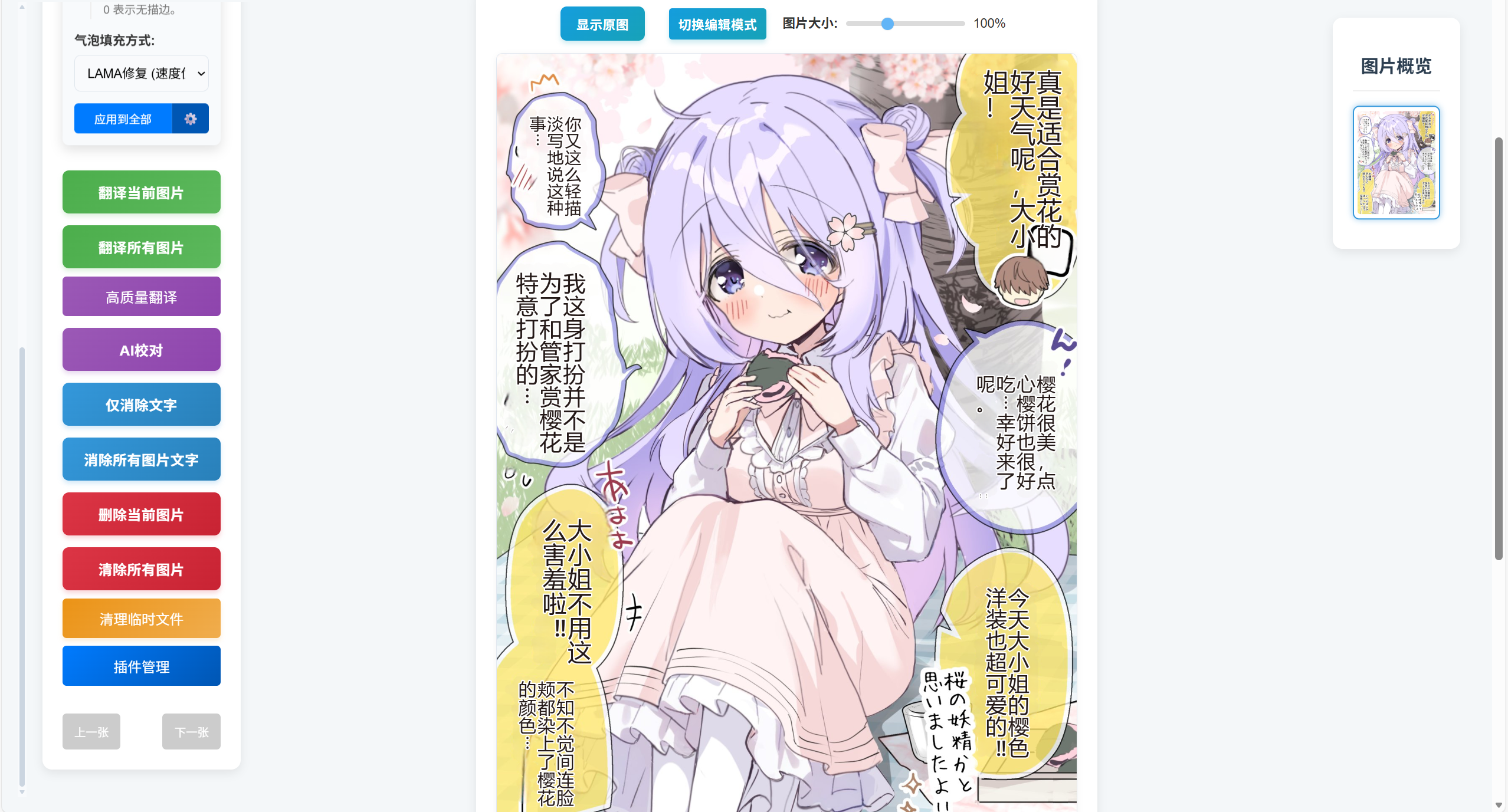 Saber-Translator 翻译界面