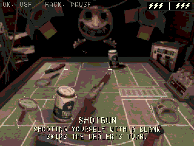 Buckshot Roulette: a round against the Dealer