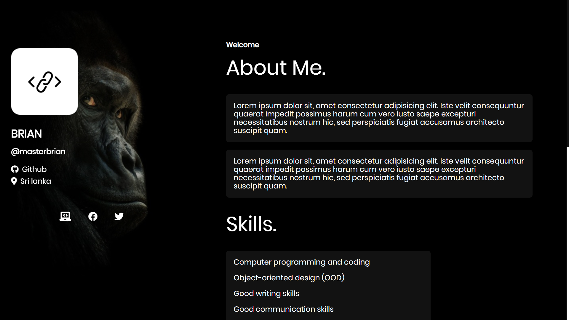 GitHub - MasterBrian99/Personal-Website-Template