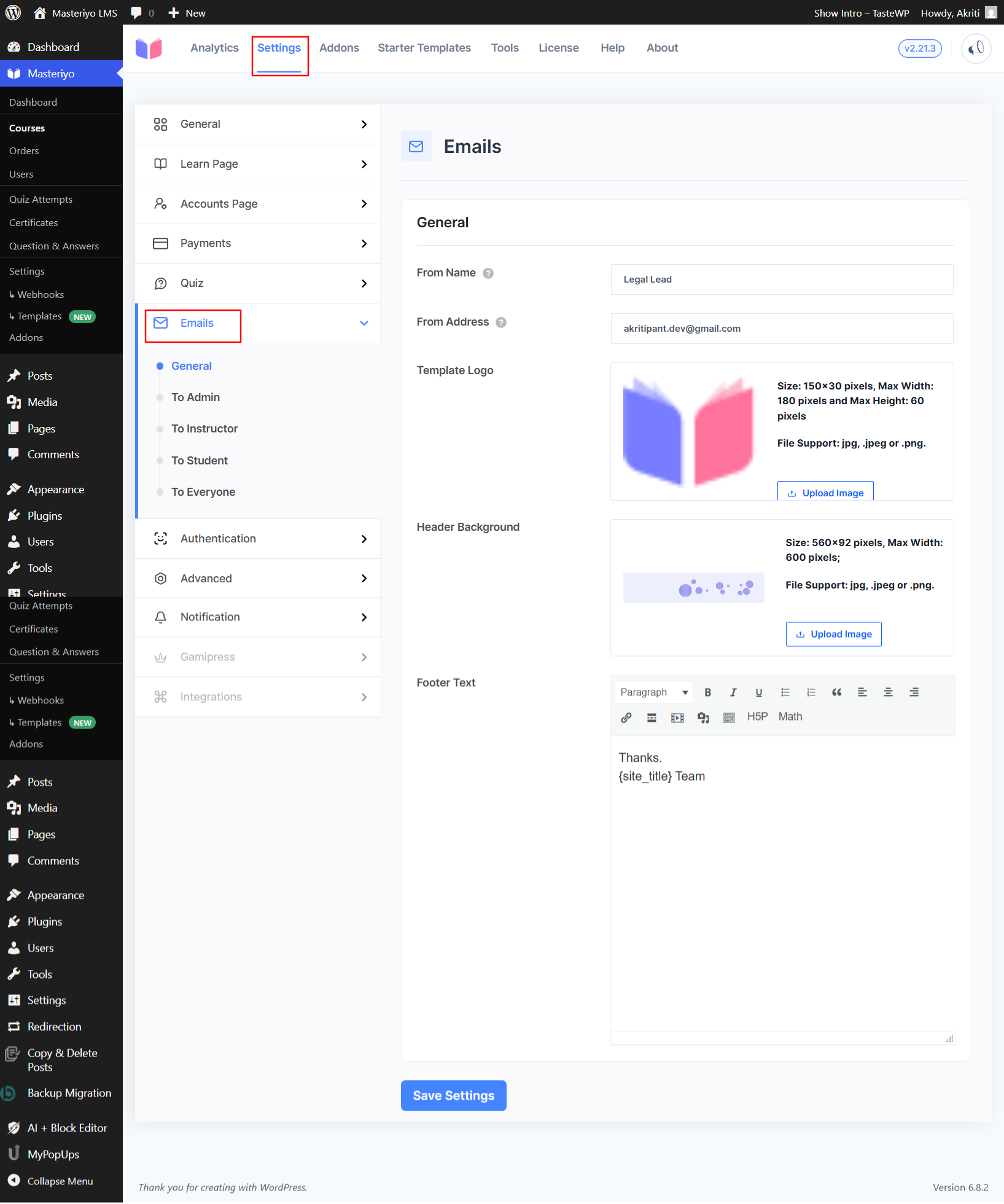 navigate-to-email-settings