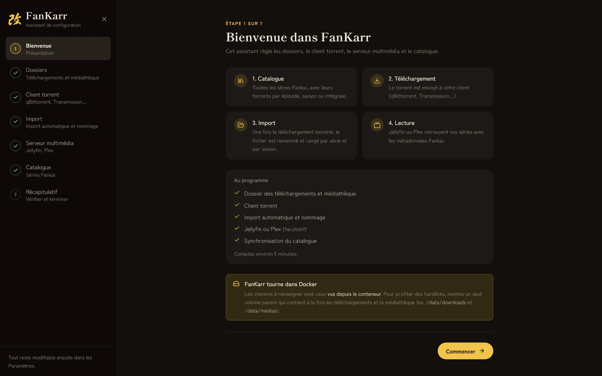 Assistant de configuration