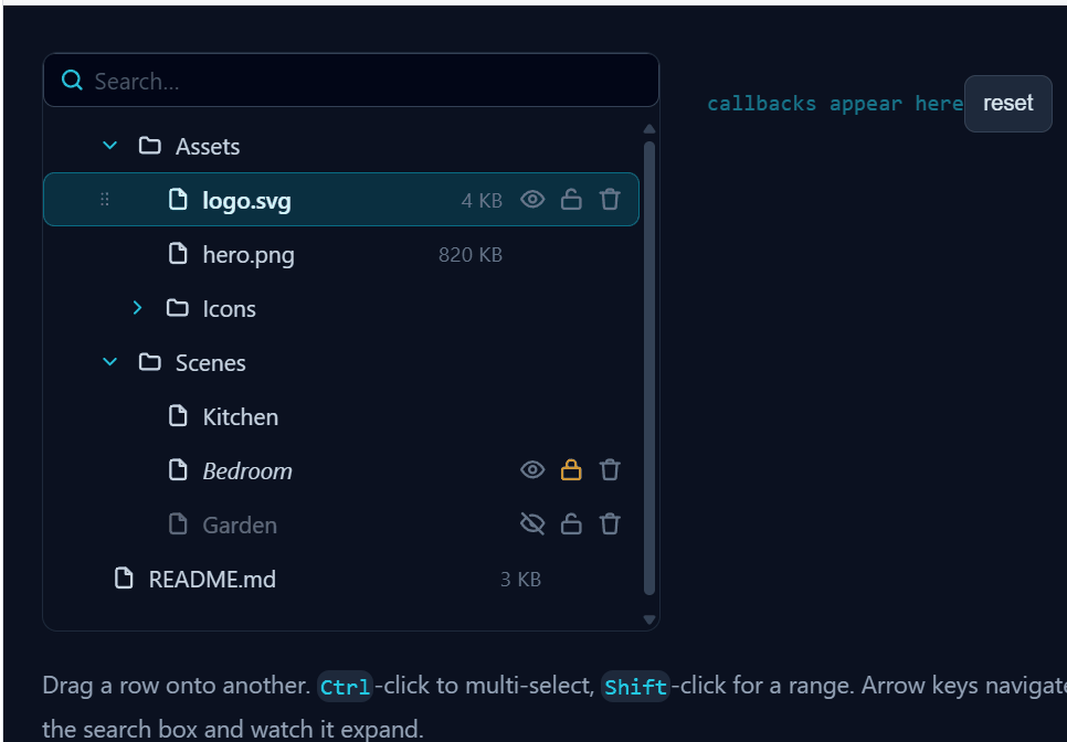 folder-tree in action