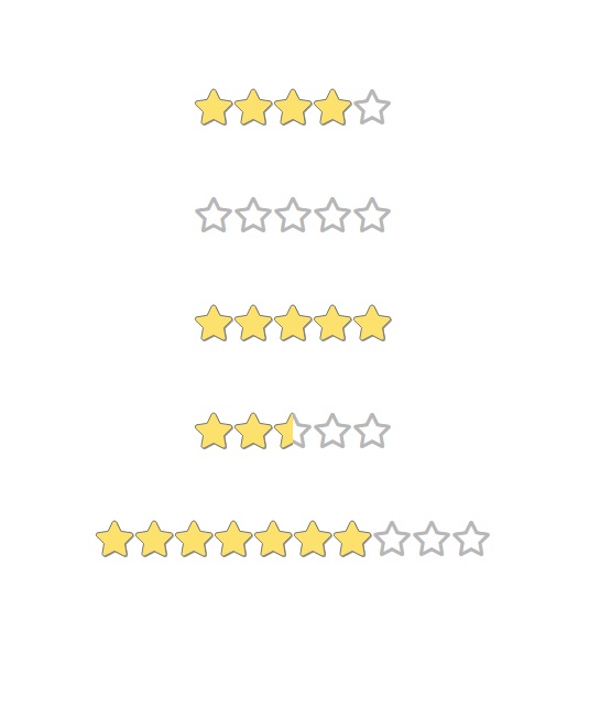 different types of star rating