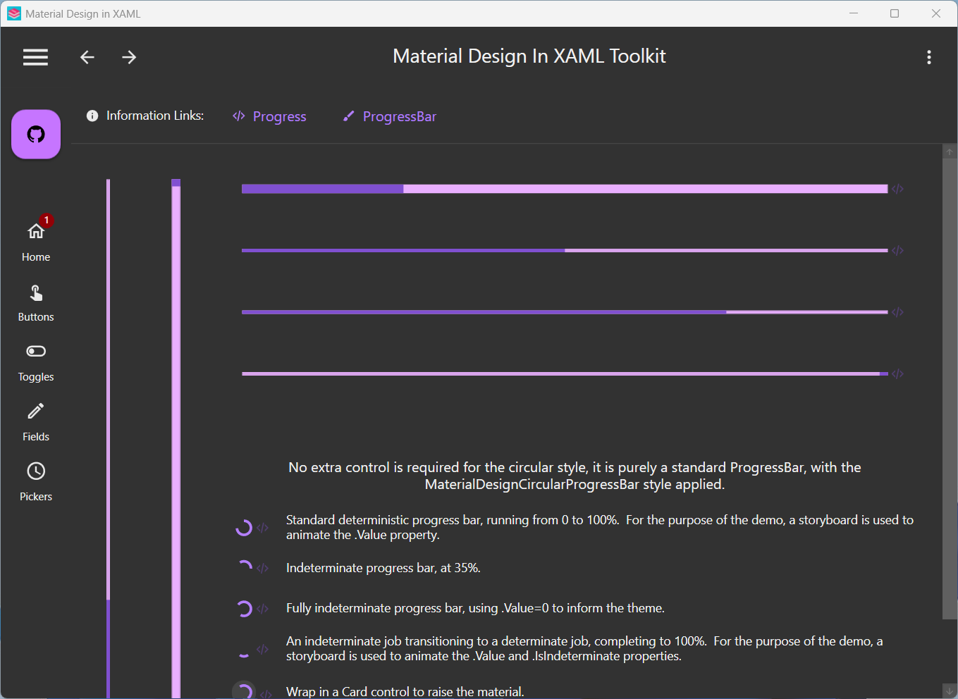 Progressindicators