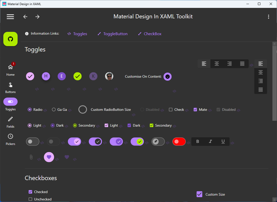 Toggles