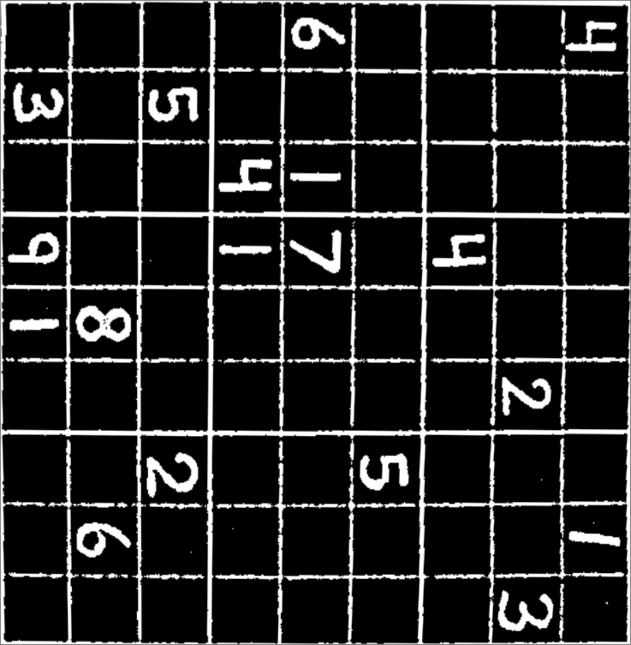 Real Time Webcam Sudoku Solver
