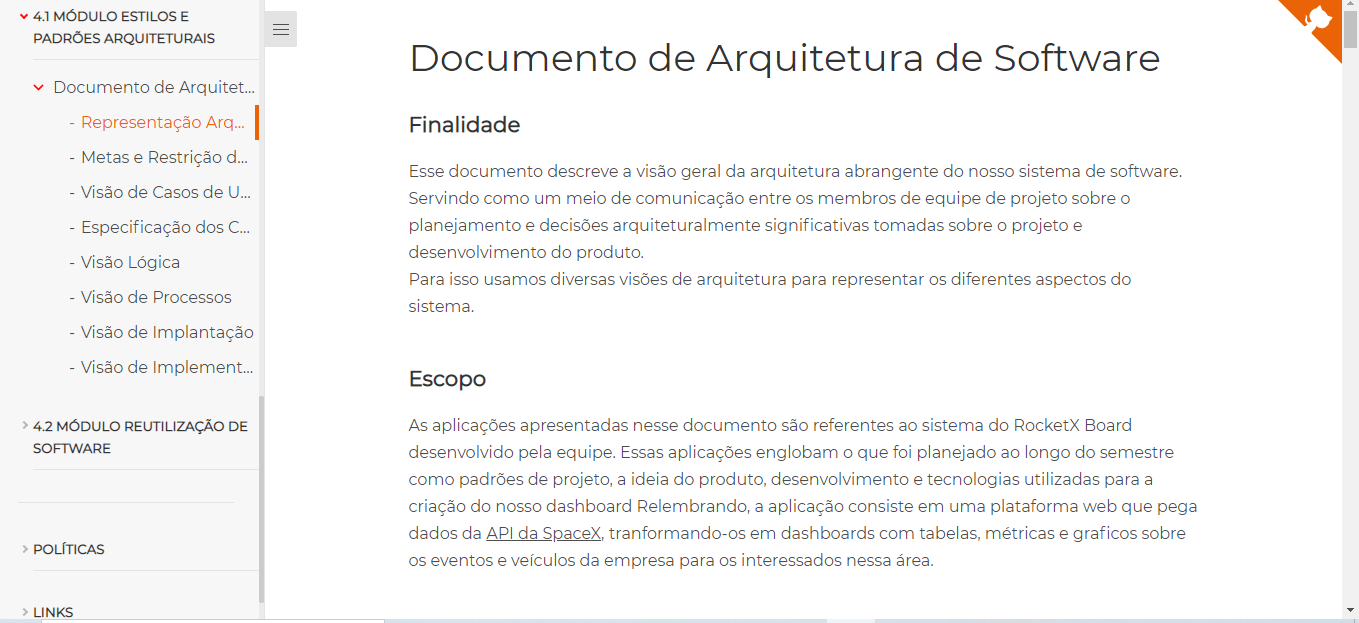 Docuemnto de arquitetura