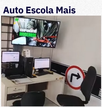 [Mídia indoor na Auto Escola Mais]