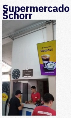 [Mídia indoor no Supermercado Schorr]