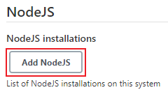 add nodejs