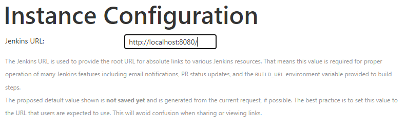 instance configuration