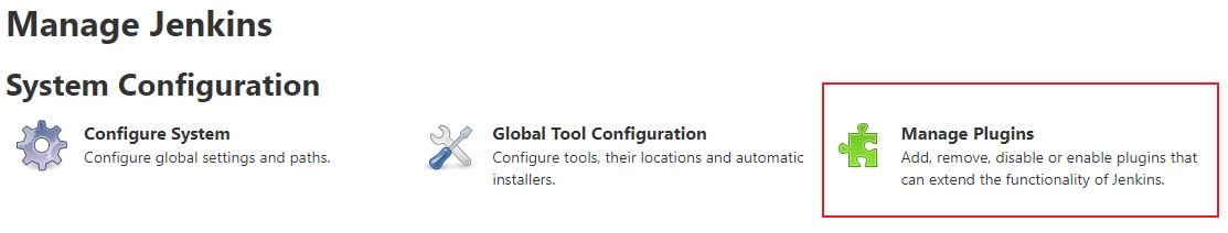 manage plugins