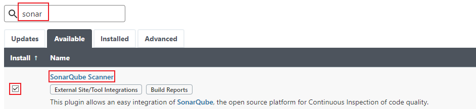 sonar plugin