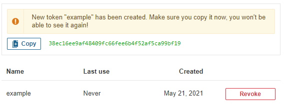 token example