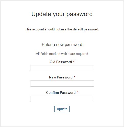update password