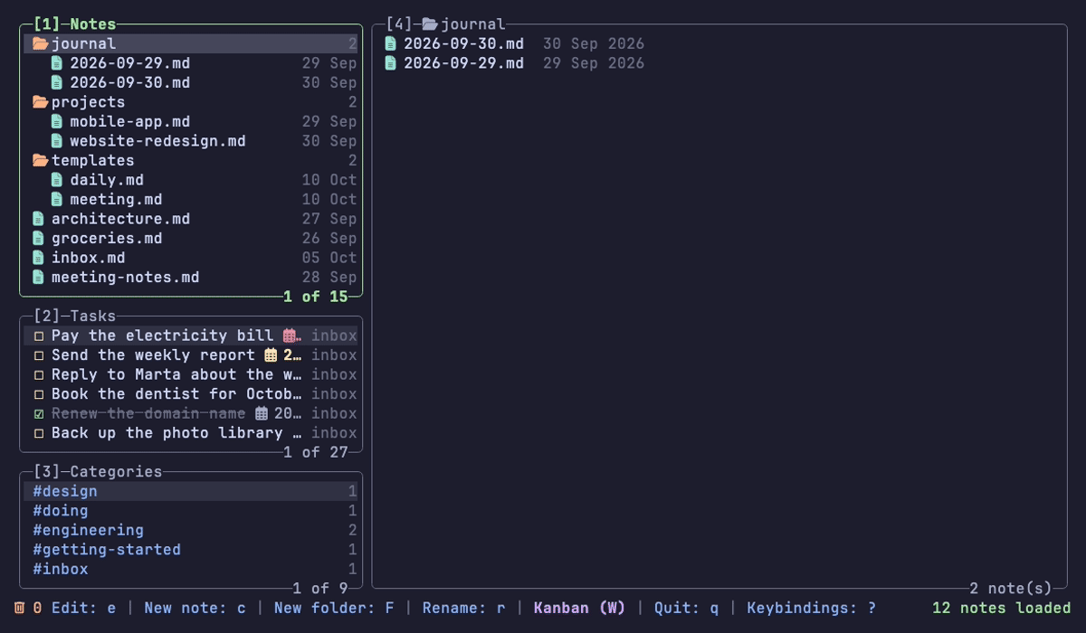 Ticking tasks in the Tasks panel and hiding the finished ones