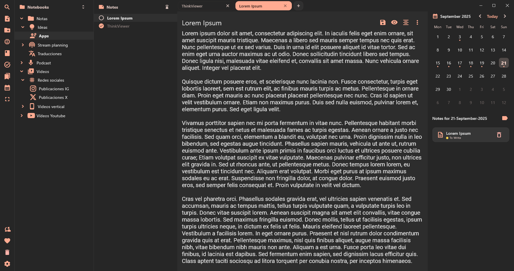 Desktop Interface