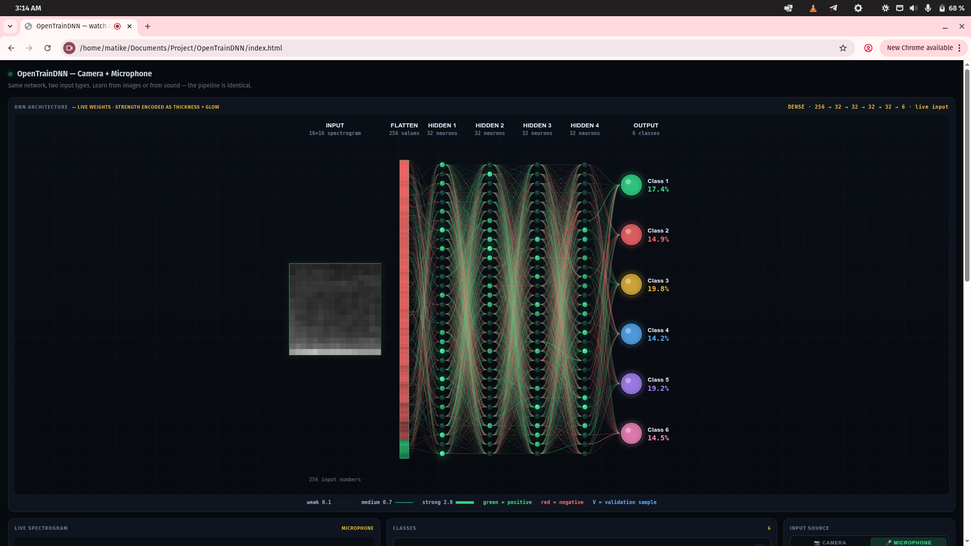 OpenTrainDNN screenshot