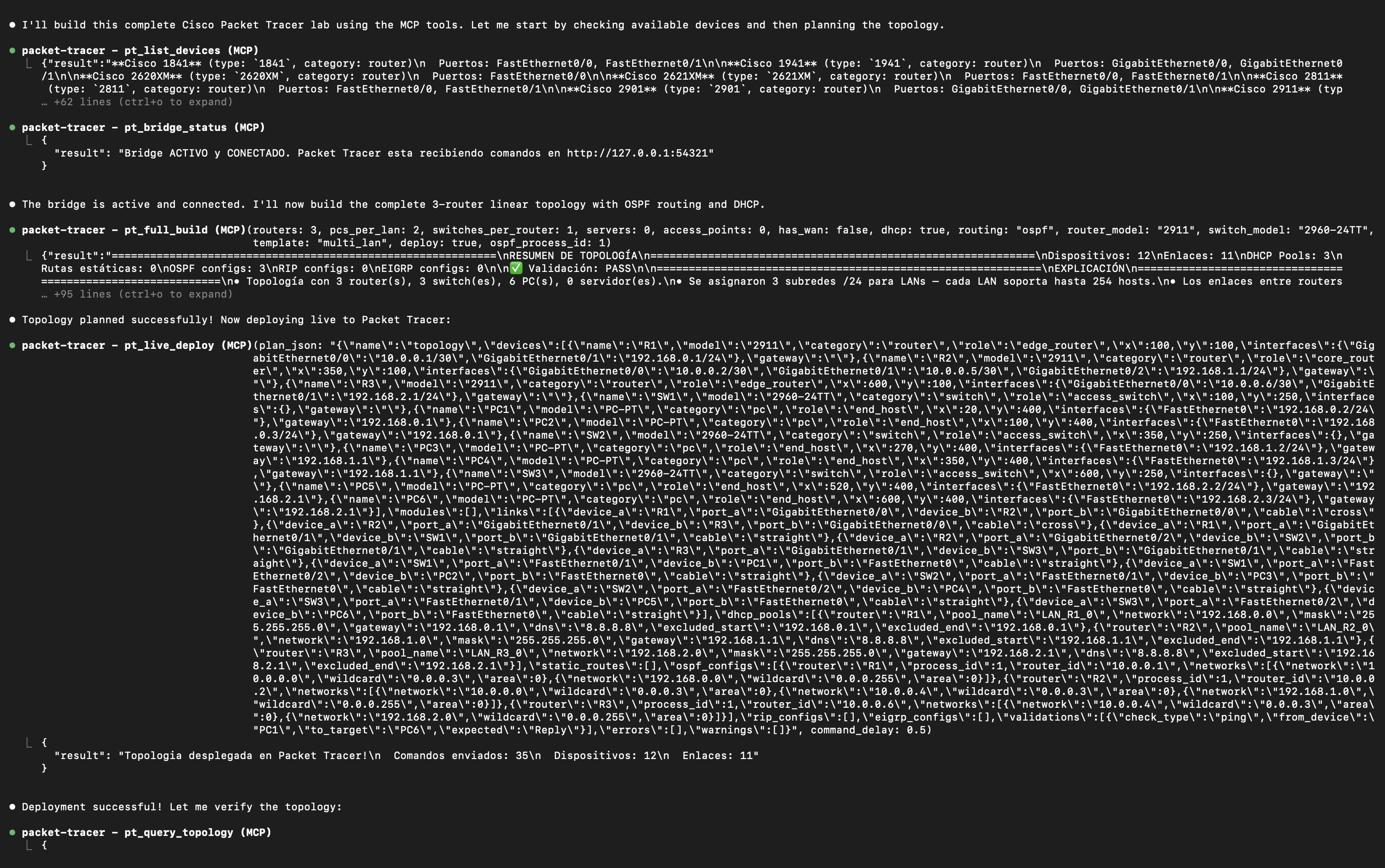 MCP tools executing in VS Code