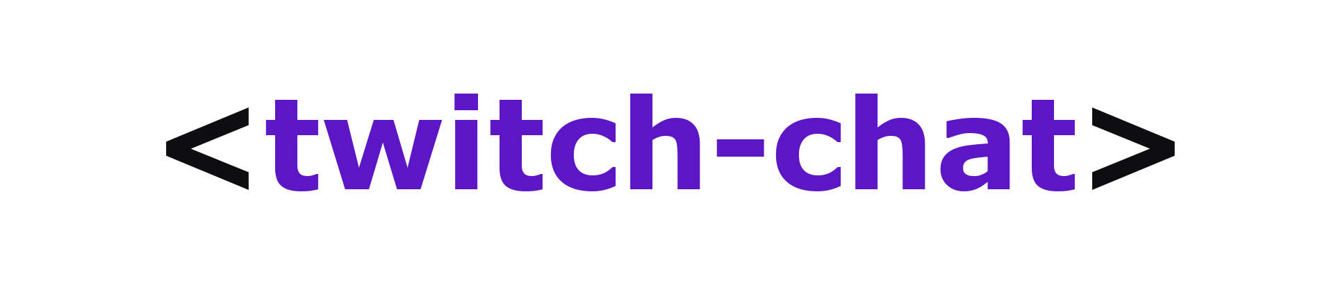 Twitch Chat Component logo