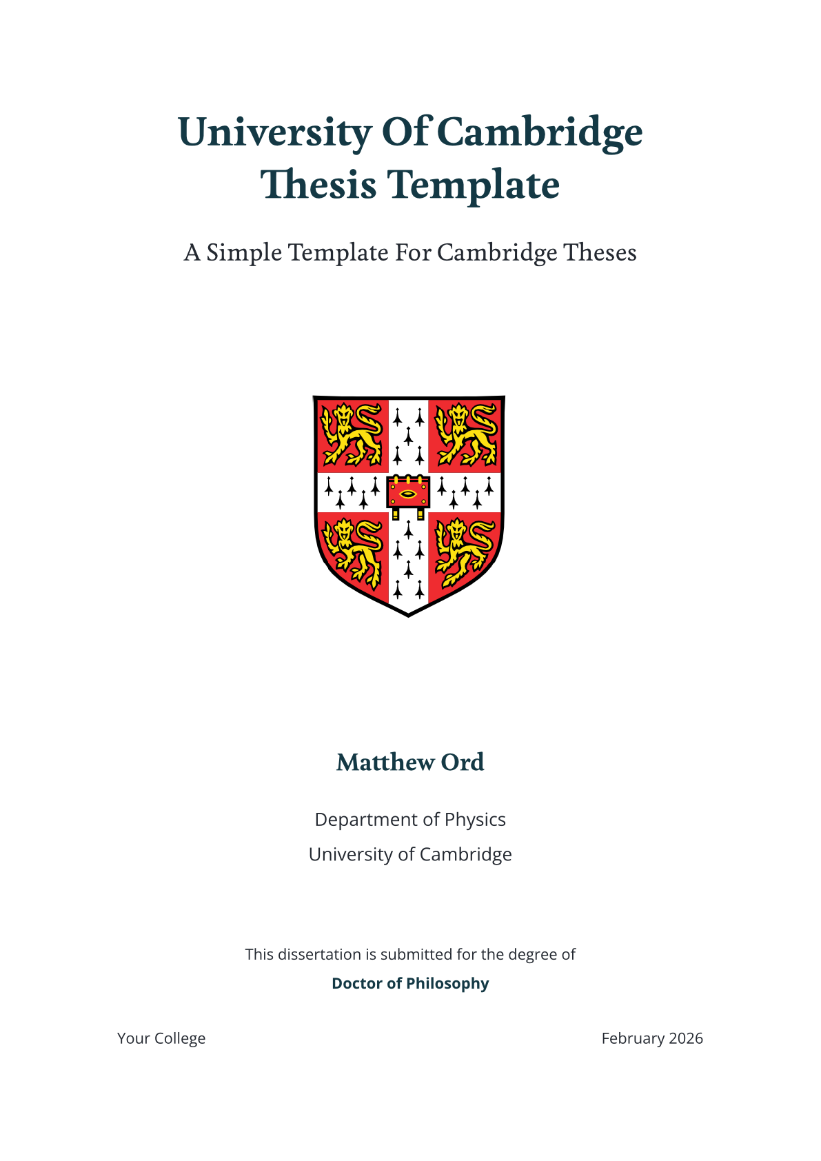 Cambridge Theme Preview