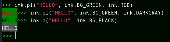 GitHub - MattA9K/pyink: Fast and easy way to print colored output to ...