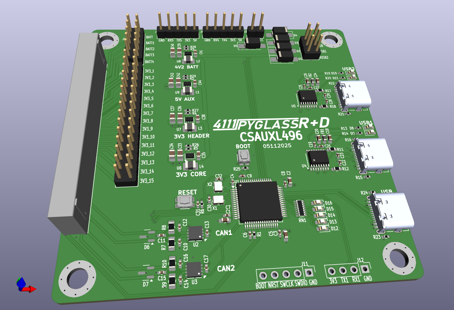 Aux board, from the project README