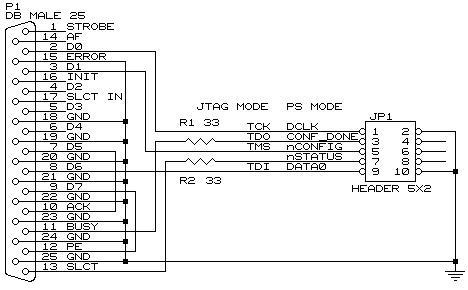 Atmel CPLD LPT programmer