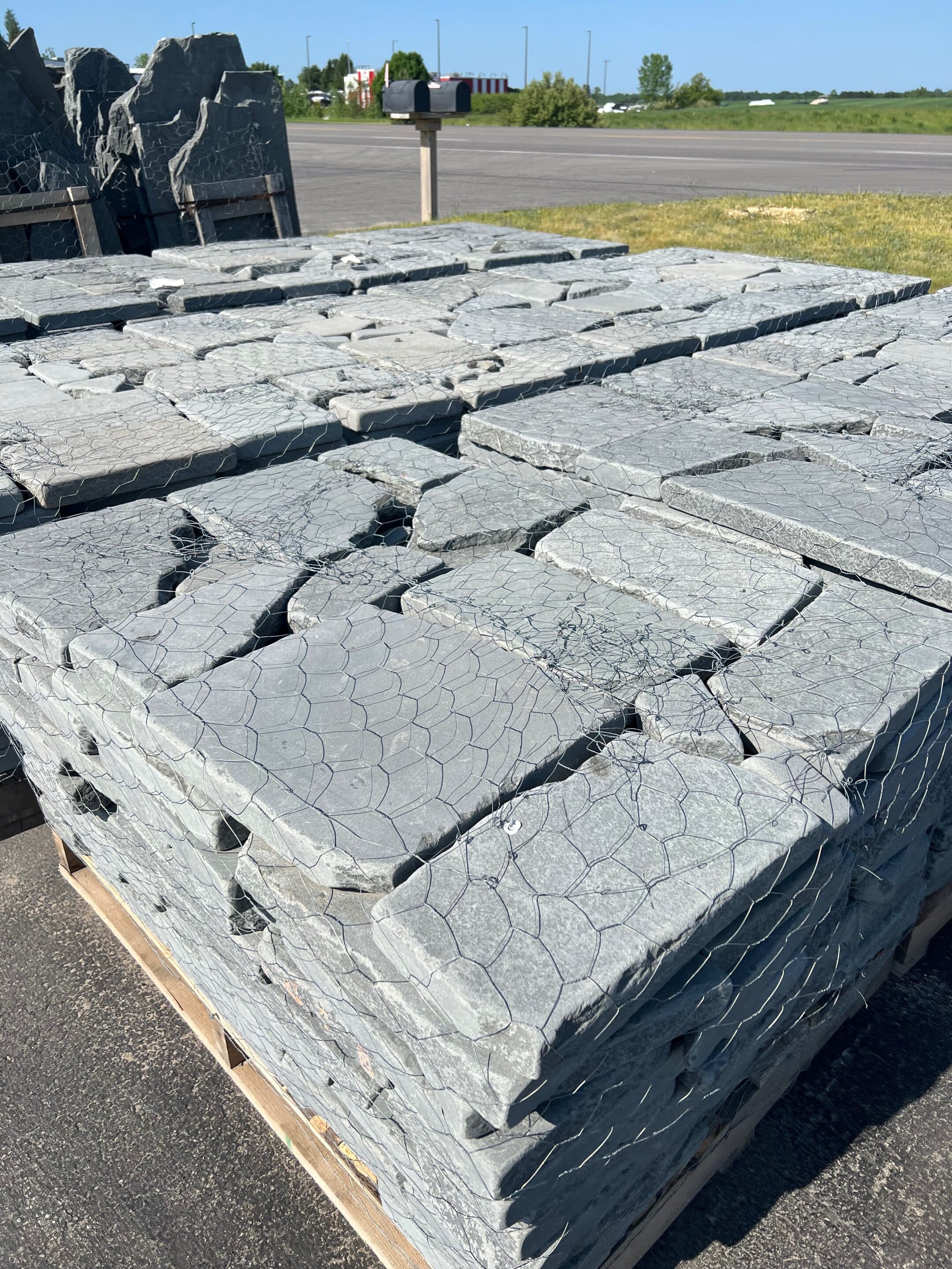 Blue Sandstone Tumbled Stepper