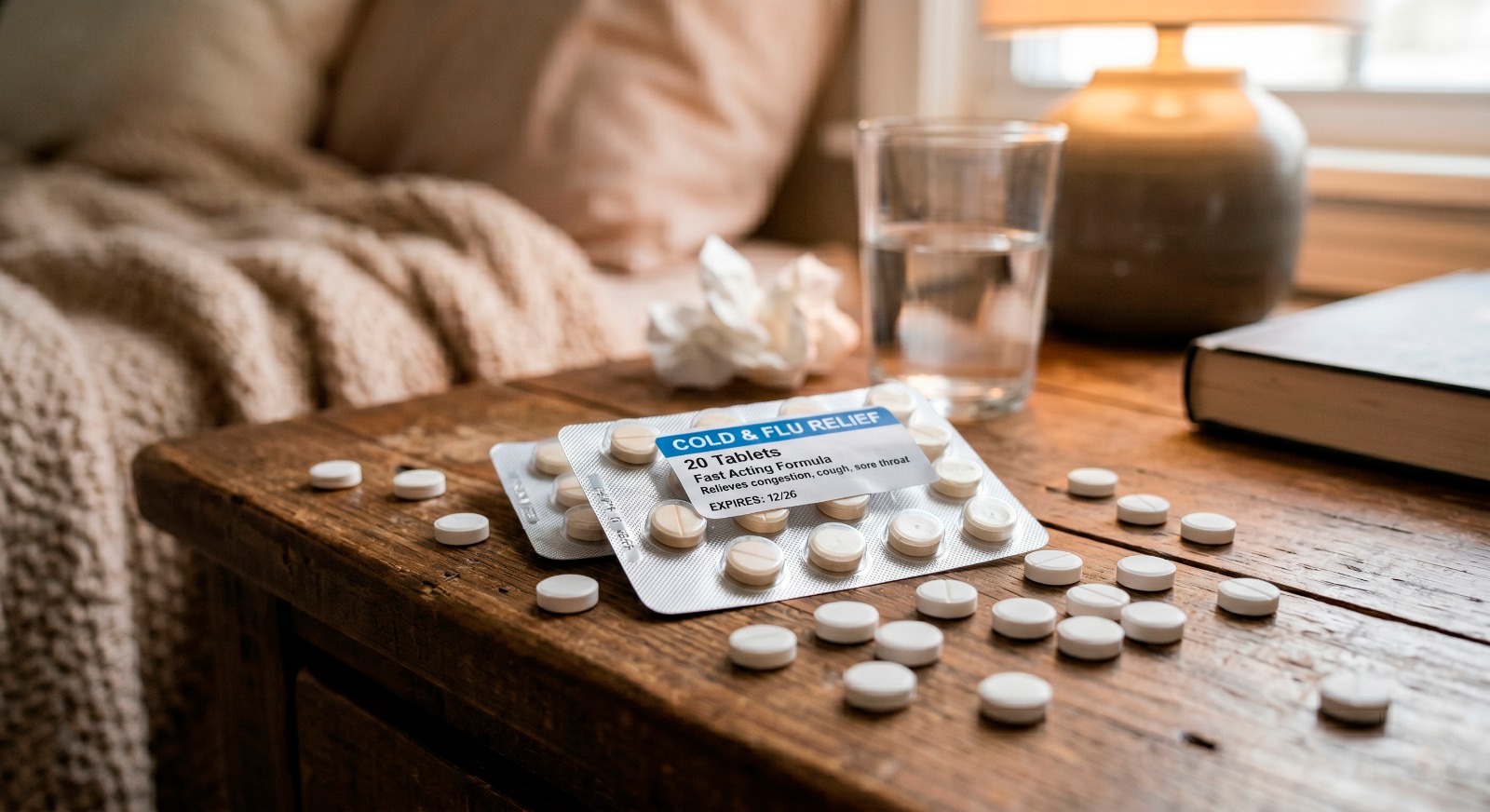 Cold and flu tablets