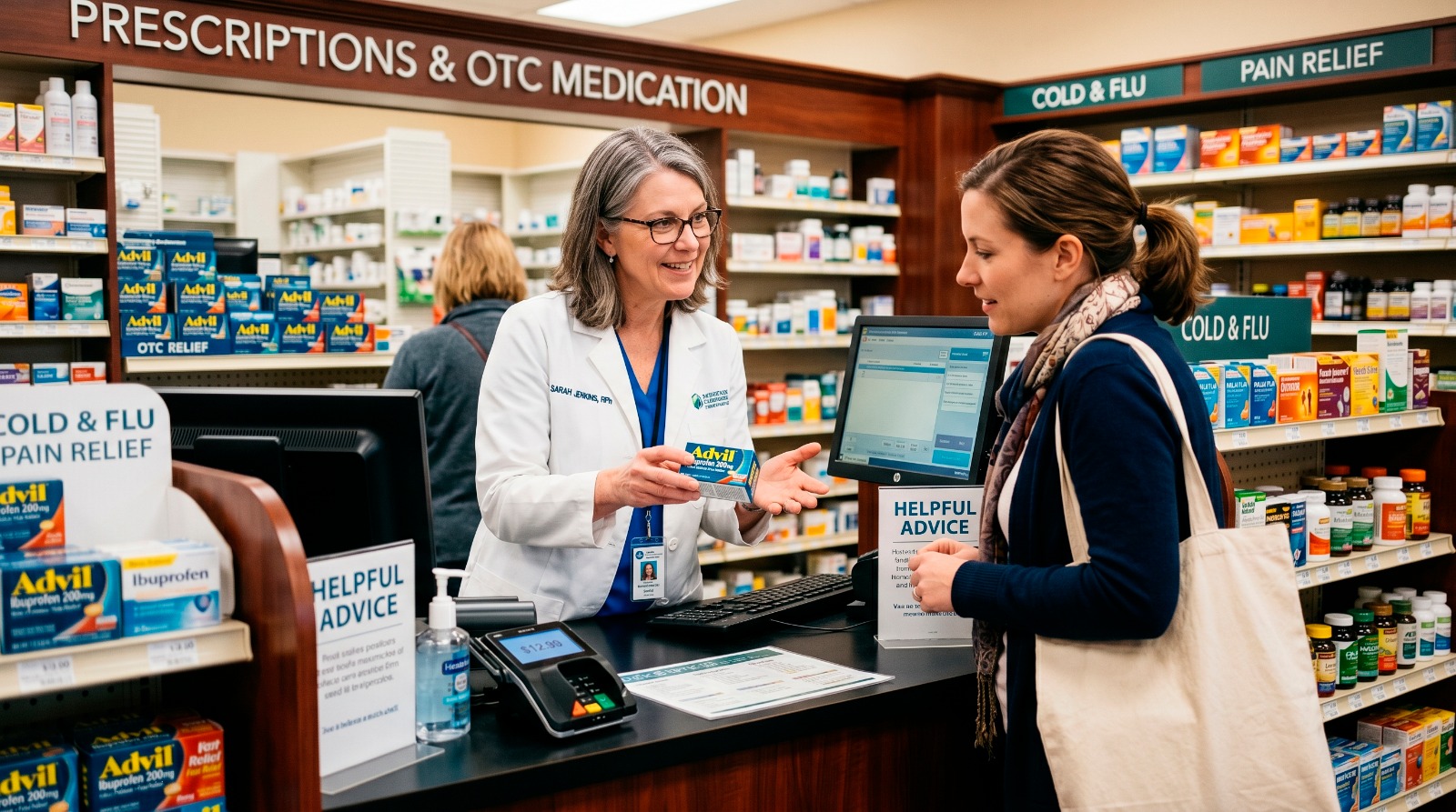 Over-the-counter medication available without prescription