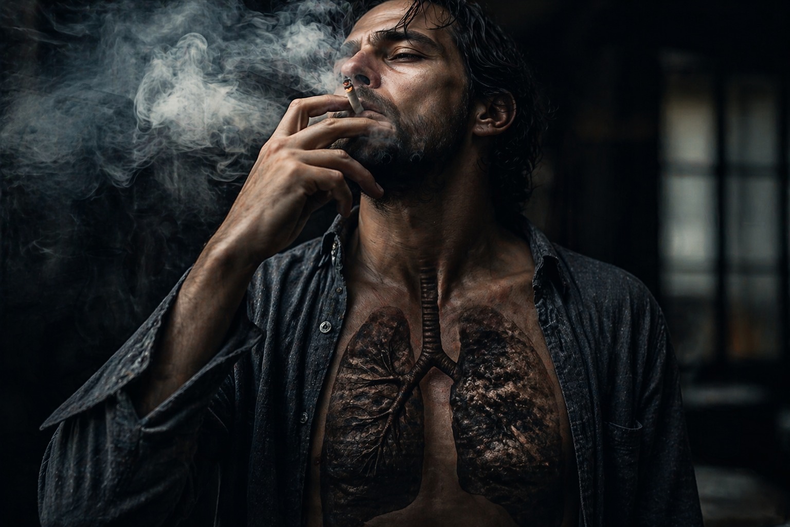 Smoking making a lung condition worse