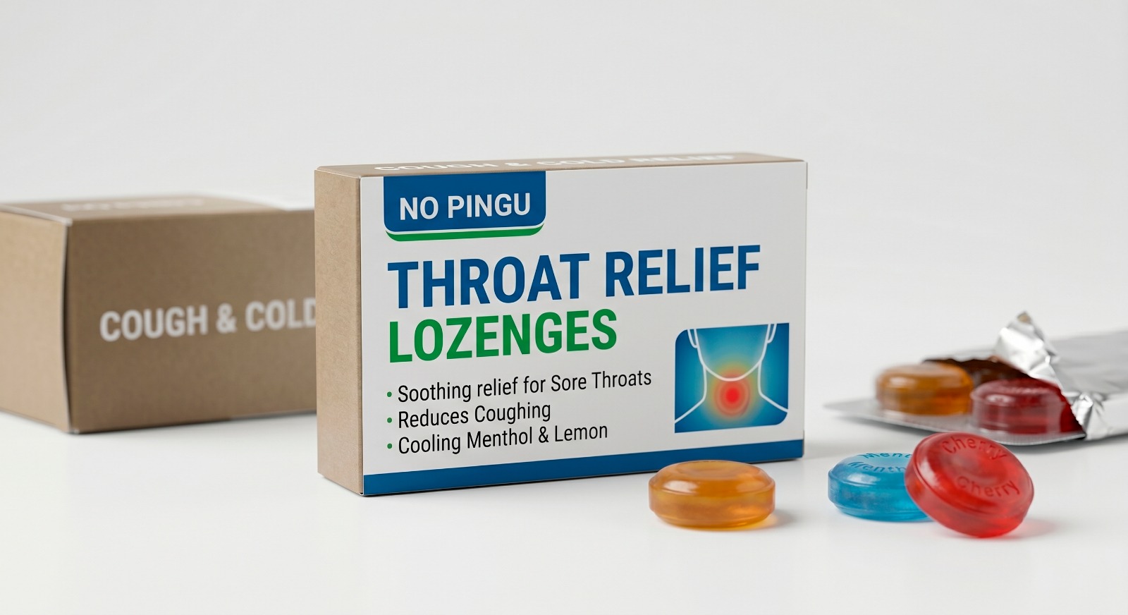 Throat lozenges for sore throat