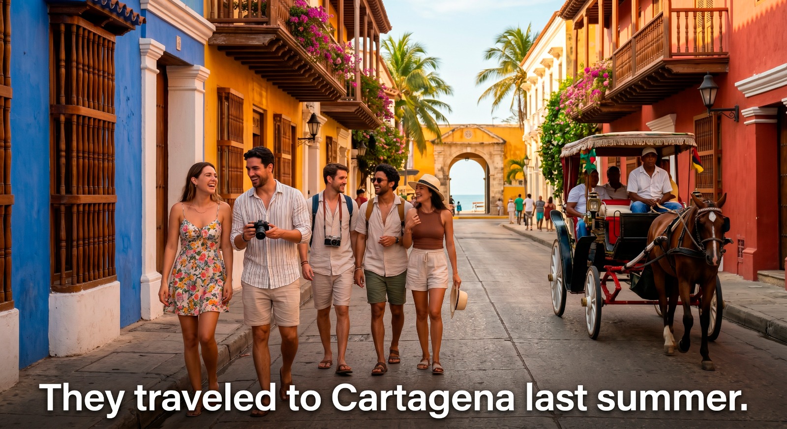 They traveled to Cartagena last summer example graphic