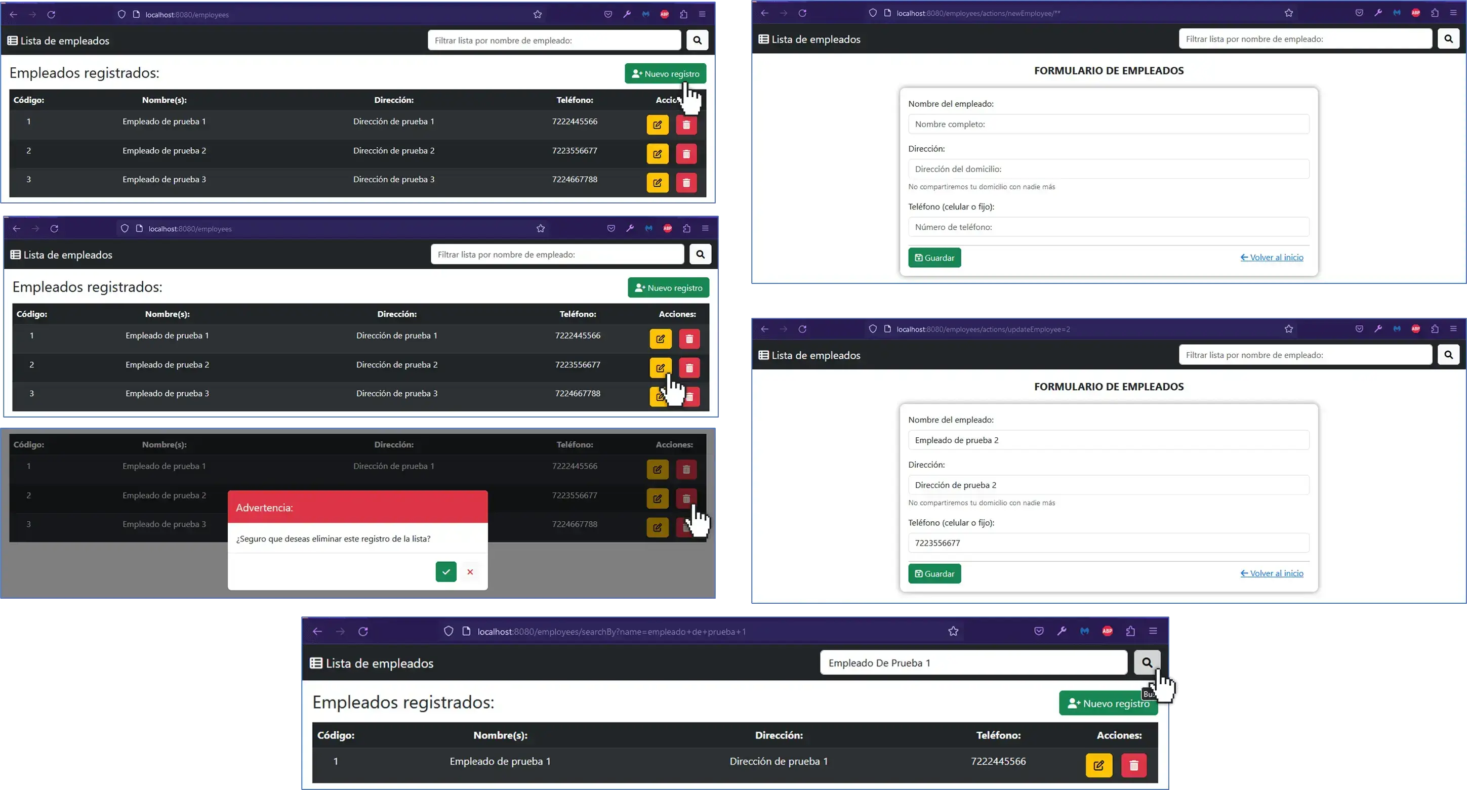 El lenguaje Java, el módulo Spring Data JPA de Spring Framework, Thymeleaf 
                e Hibernate, HTML para la estructuración, CSS y el framework Bootstrap para los estilos - Base de Datos local MySQL - Pruebas unitarias sencillas 
                con JUnit 5 y el Framework Mockito.