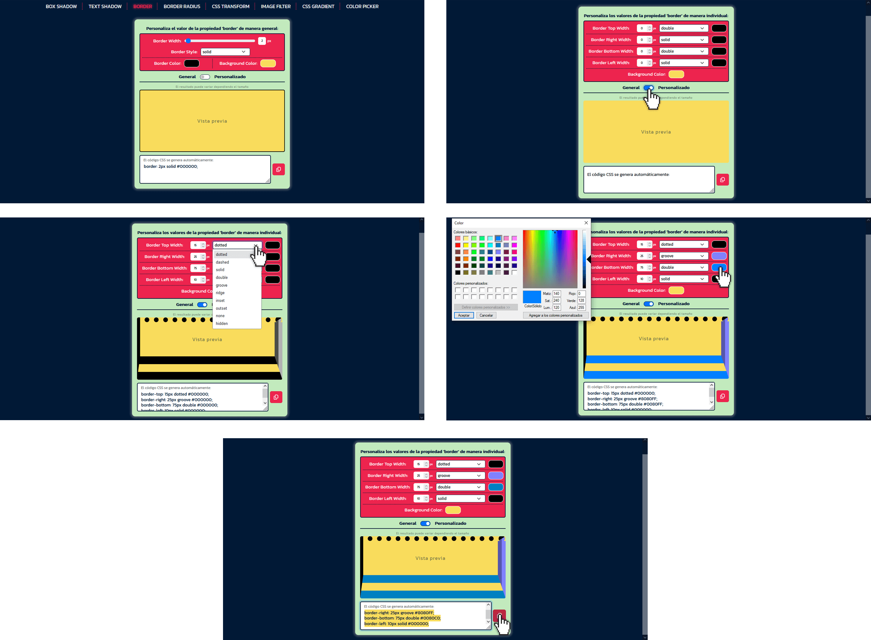 HTML para la estructuración, JavaScript para la funcionalidad, SCSS y el 
                framework Bootstrap para los estilos, el módulo gh-pages de npm para la publicación de la página en GitHub Pages.