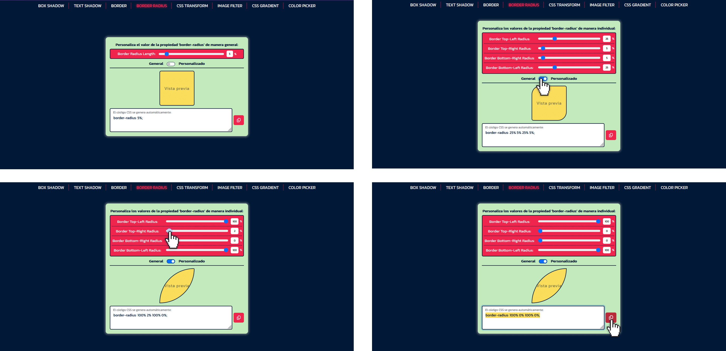 HTML para la estructuración, JavaScript para la funcionalidad, SCSS y el 
                framework Bootstrap para los estilos, el módulo gh-pages de npm para la publicación de la página en GitHub Pages.