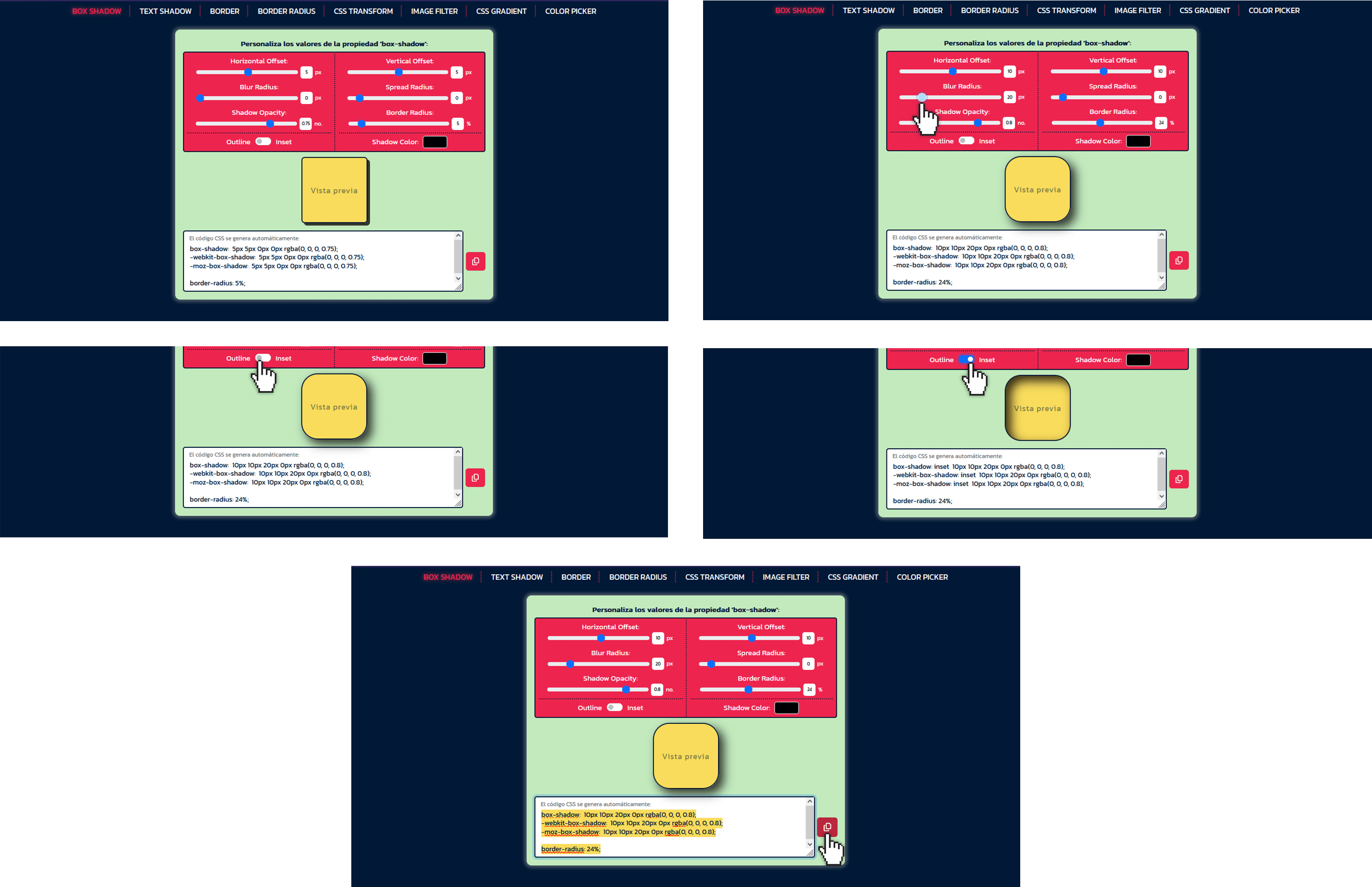 HTML para la estructuración, JavaScript para la funcionalidad, SCSS, el 
                framework Bootstrap para los estilos y el módulo gh-pages de npm para la publicación de la página en GitHub Pages.