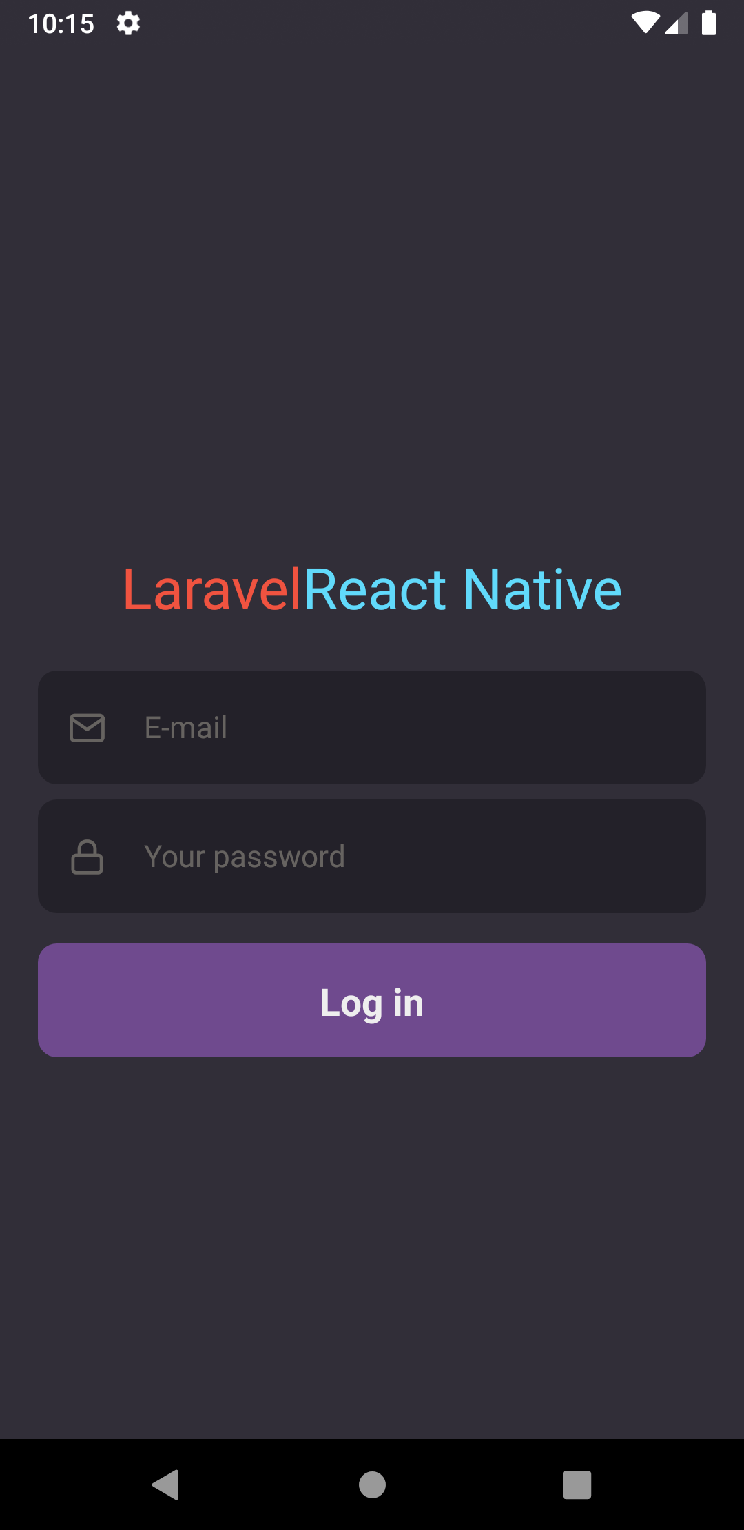 React Native With Laravel