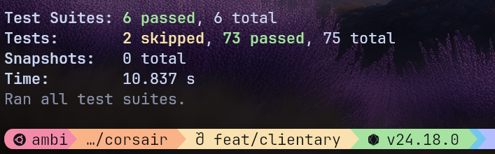 Clientary unit tests