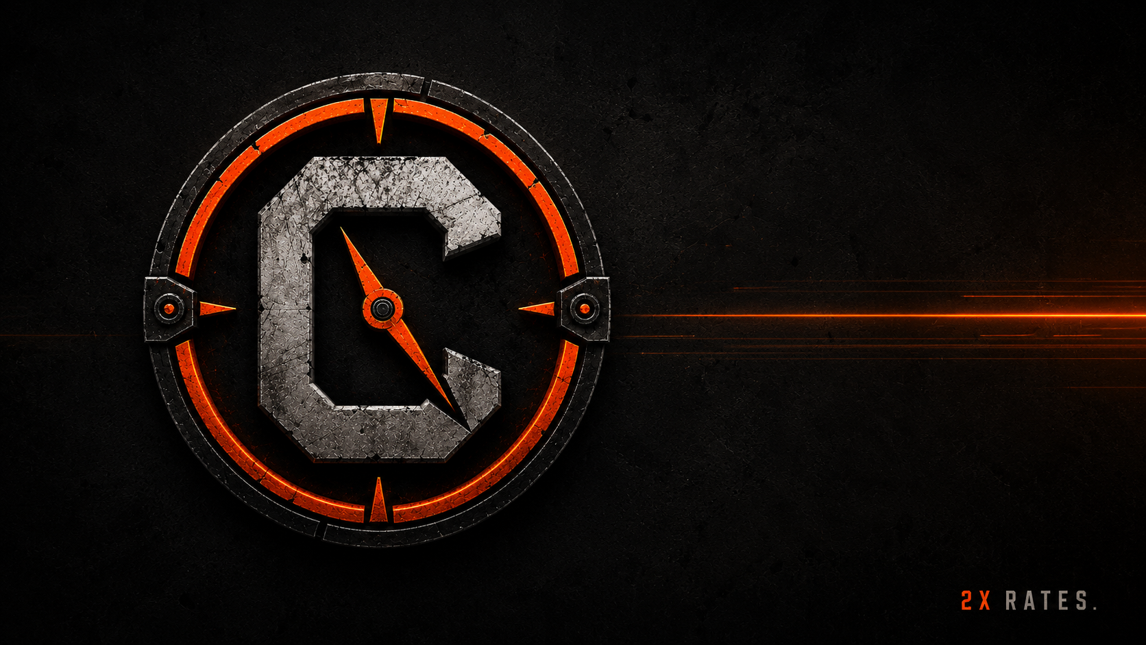 Баннер сервера CLOCKOUT | 2x Rates | Less Grind. More Rust.