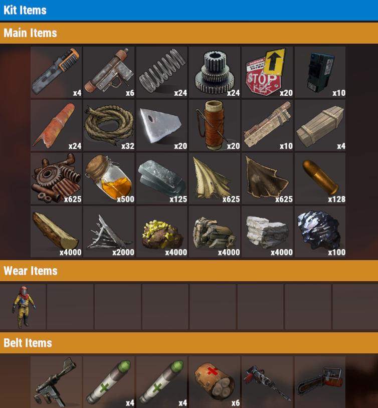 Director kit contents