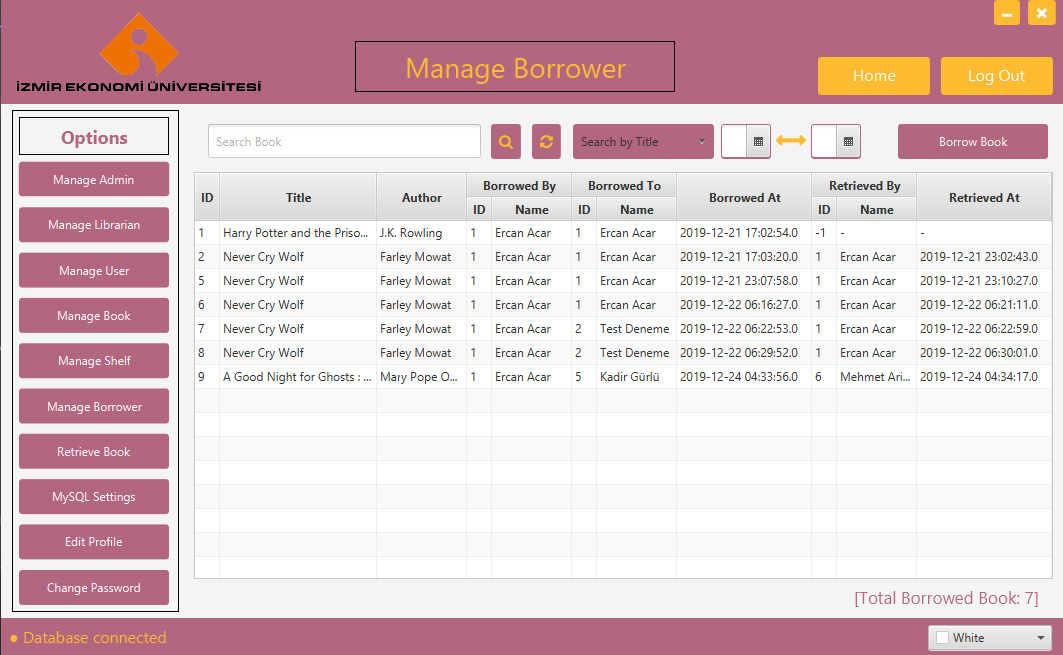 Manage Borrower