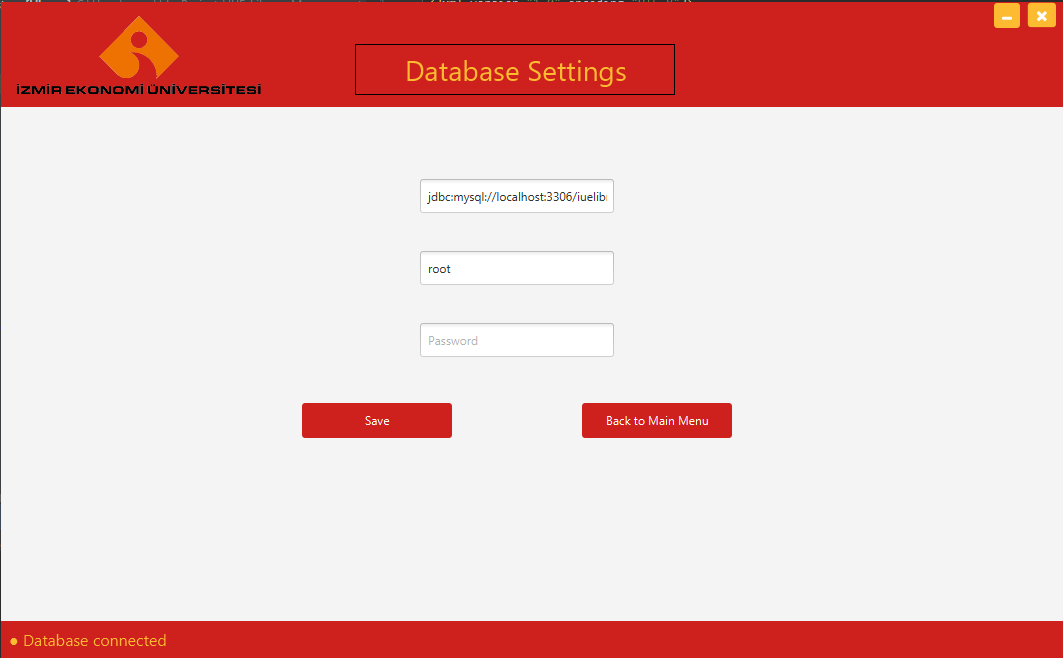 Database Settings