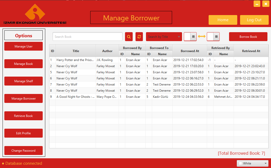 Manage Borrower