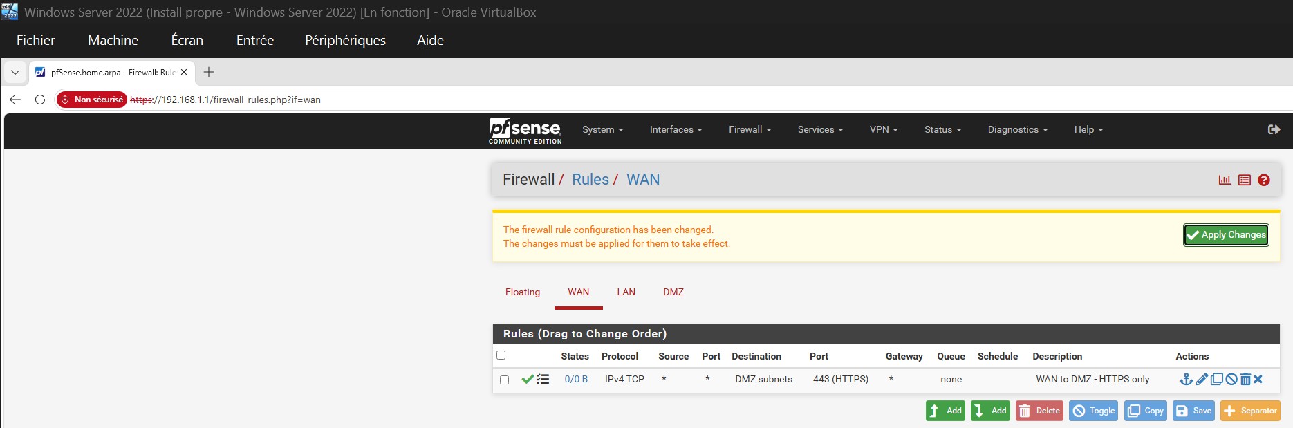 WAN — 仅 HTTPS 规则